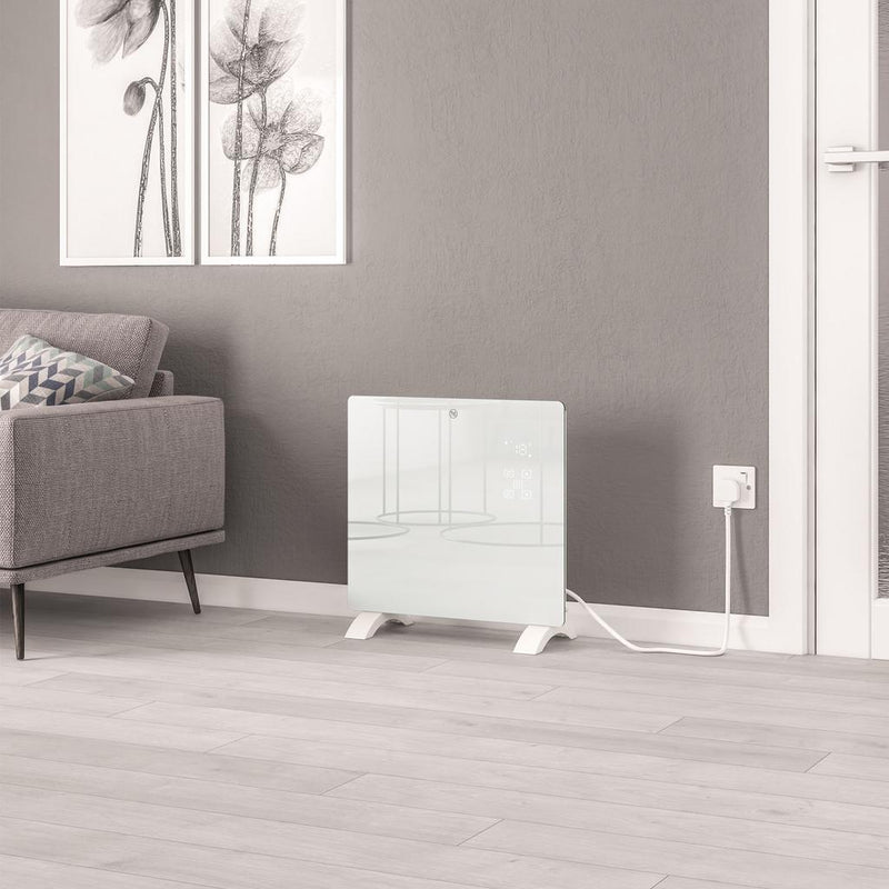 Cortona 465 x 510 Glass Fronted Electric Radiator 1000W