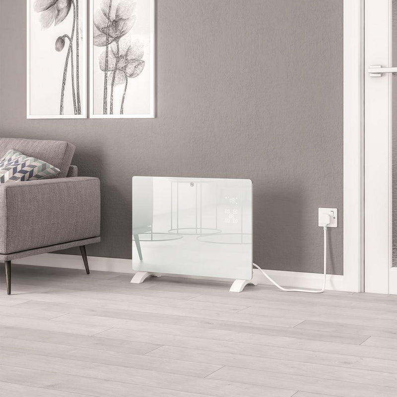 Cortona 465 x 640 Glass Fronted Electric Radiator 1500W