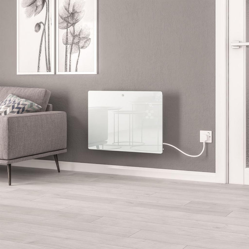 Cortona 465 x 640 Glass Fronted Electric Radiator 1500W