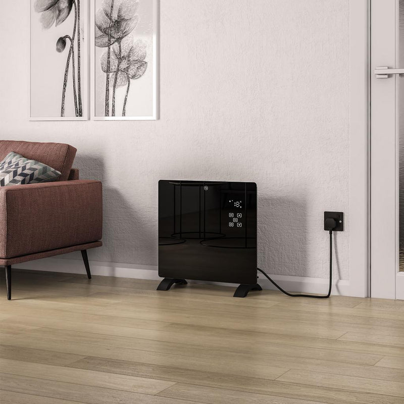 Cortona 465 x 510 Glass Fronted Electric Radiator 1000W
