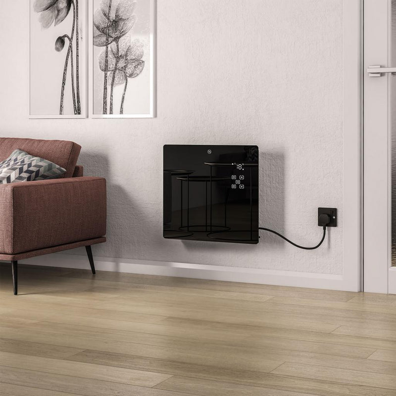 Cortona 465 x 510 Glass Fronted Electric Radiator 1000W