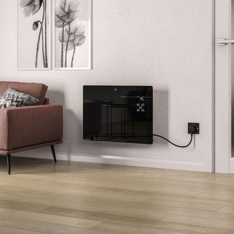 Cortona 465 x 640 Glass Fronted Electric Radiator 1500W