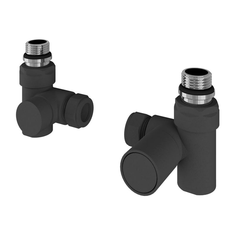 Corner Manual Dual Fuel Radiator Valves (pair)