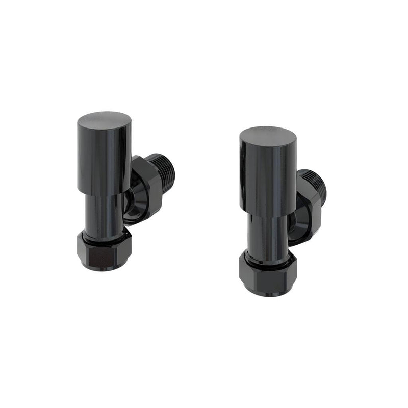 Angled radiator valve (pair)