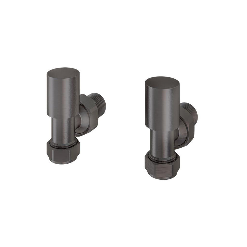 Angled radiator valve (pair)