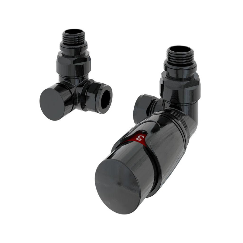 15mm Corner TRV and Lockshield Valve