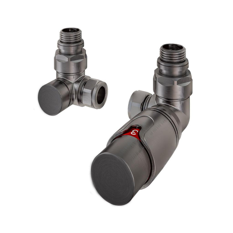 15mm Corner TRV and Lockshield Valve