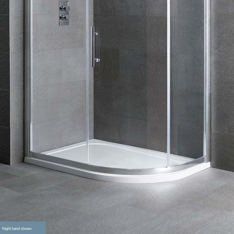 Volente 900x800RH offset quad ABS stone resin tray