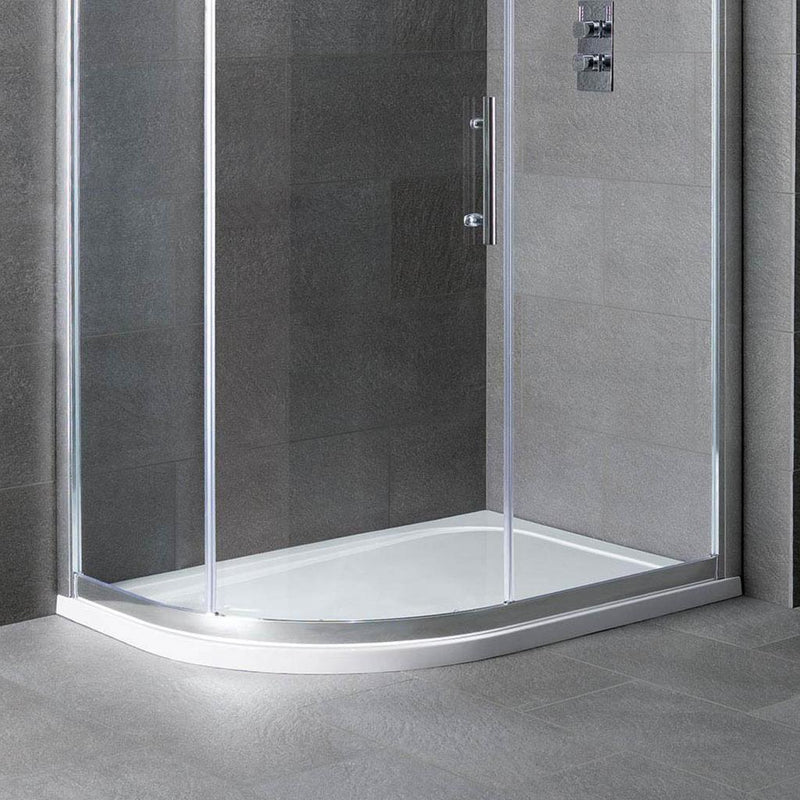 Volente 900 x 700 LH O/set Quad ABS Stone Resin Tr