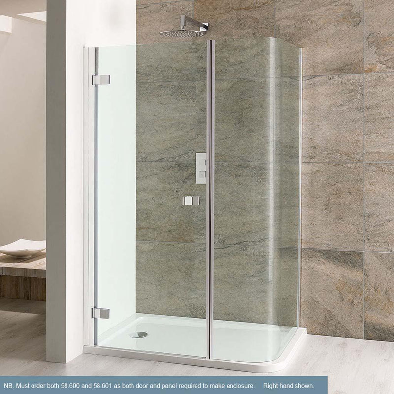 Volente 1200x800 LH tray for curved corner