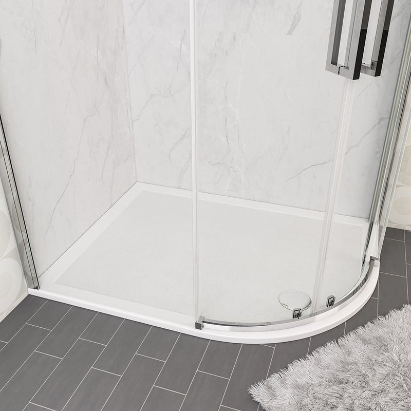 Corsair Anti-Slip 1100 x 800 Offset Quad RH 28mm Shower Tray