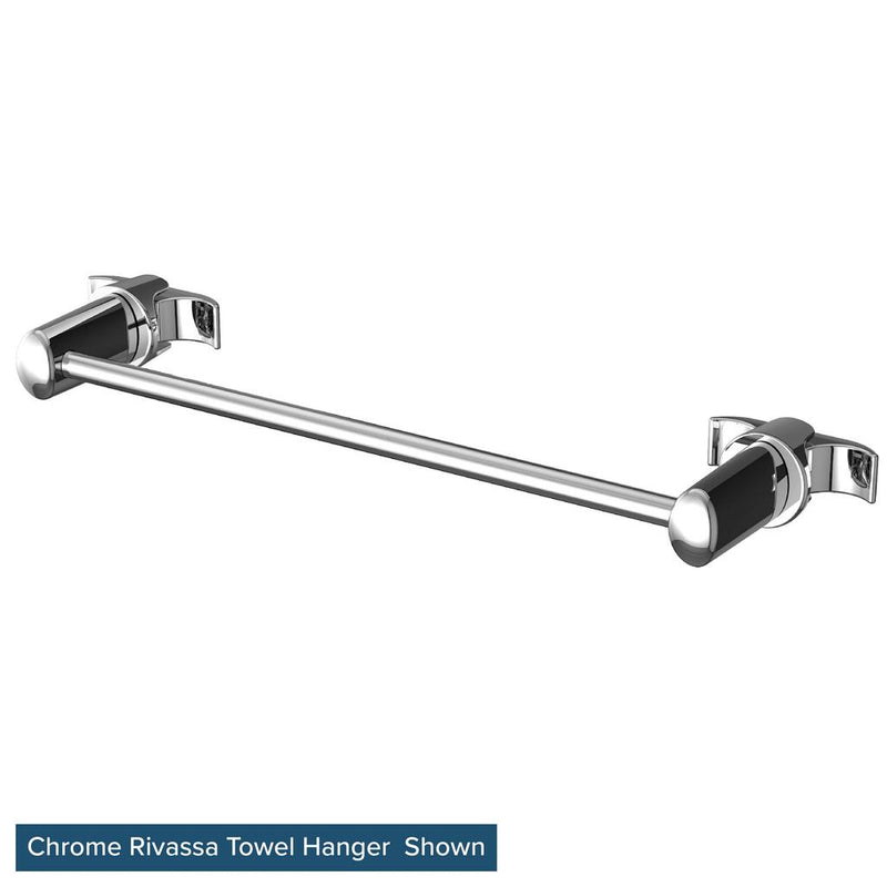 Rivassa/Imperia Towel Hanger Set with 600mm Bar