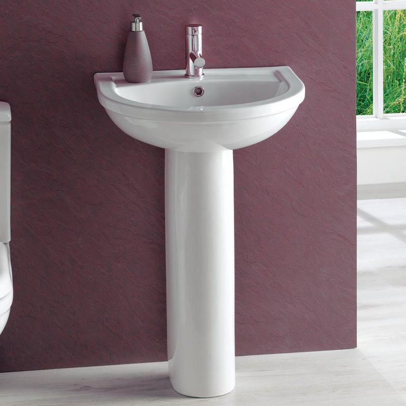 Dura basin 550mm 1TH inc fixings