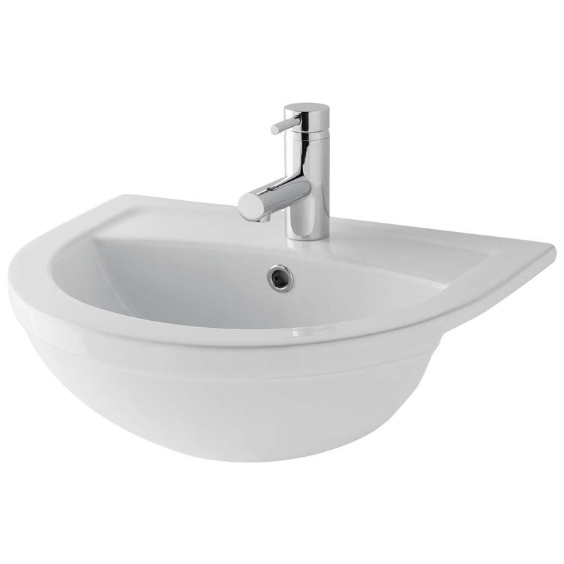 Dura semi recessed basin 1TH