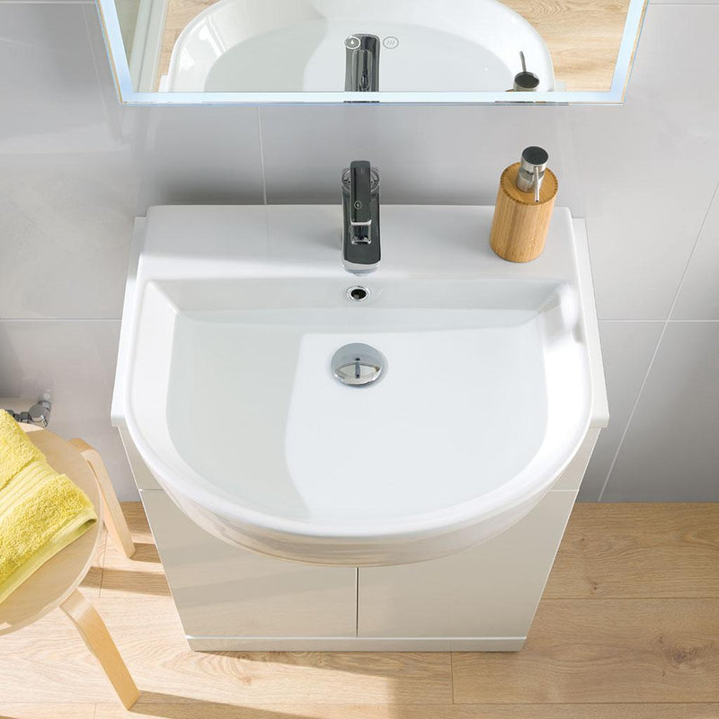 Metro slim rim semi recessed basin