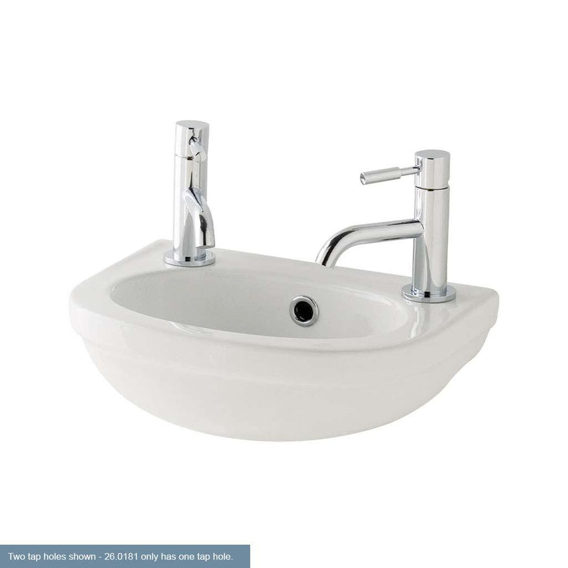 Dura cloakroom basin 450mm 1TH