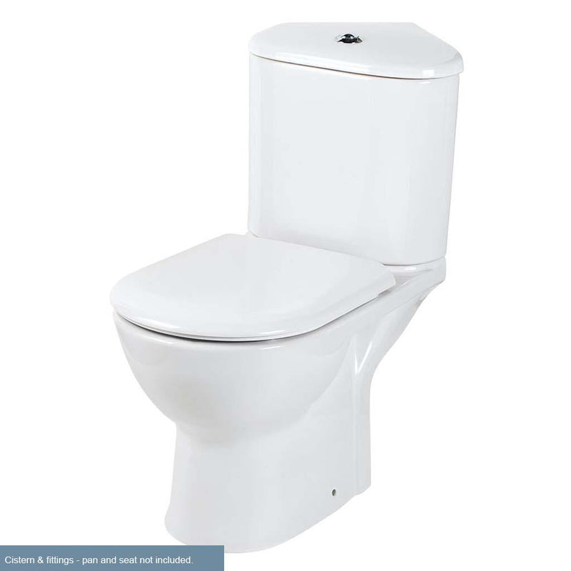 Kompact corner cistern inc fittings
