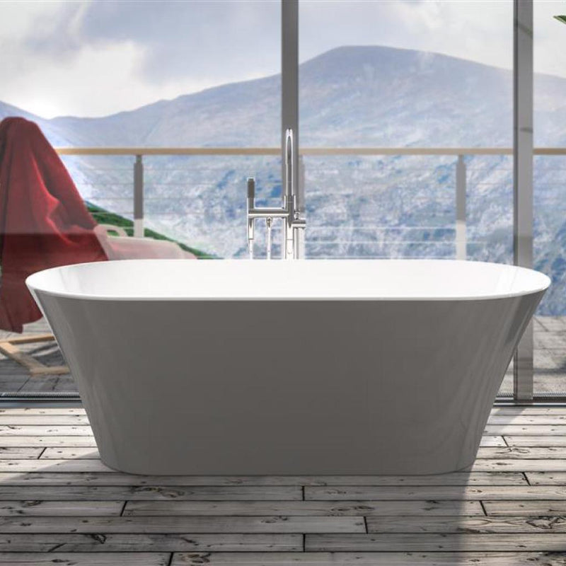 Charlton Freestanding bath 1650x740x565mm inc waste