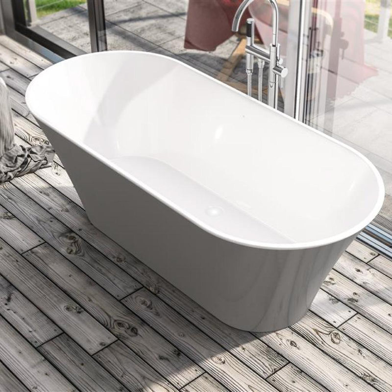 Charlton Freestanding bath 1650x740x565mm inc waste