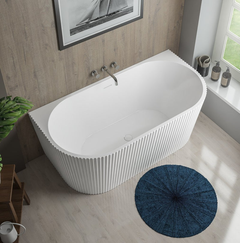 Caversham 1500 D Shaped Bath inc waste