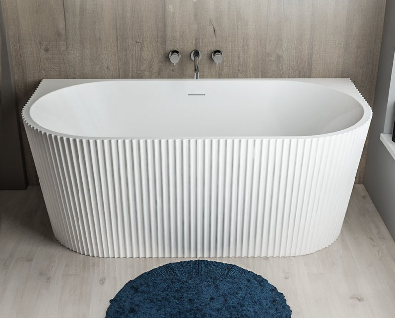 Caversham 1500 D Shaped Bath inc waste