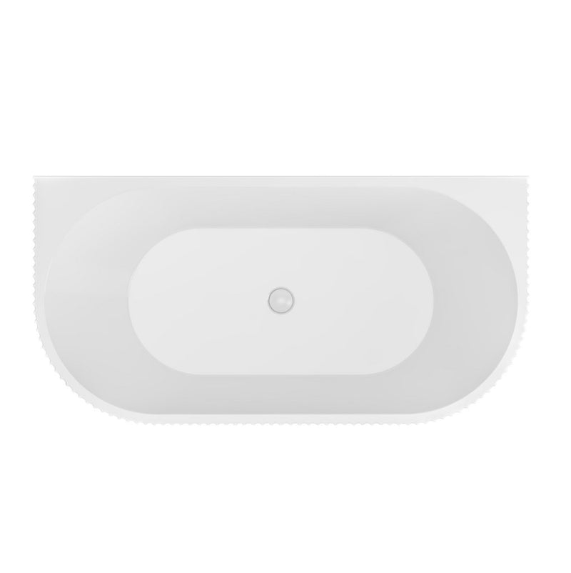 Caversham 1650 D Shaped Bath inc waste