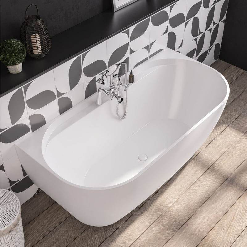 Grafton D shaped Bath 1650x800