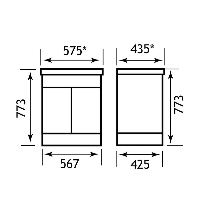 Ultra 600 vanity unit