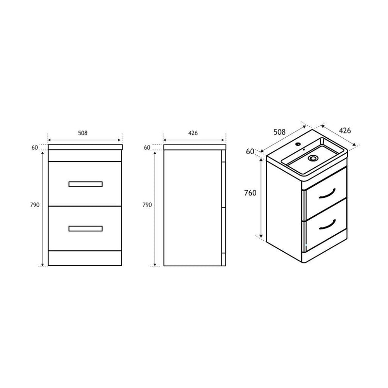 Cavone 50 Drawer base unit
