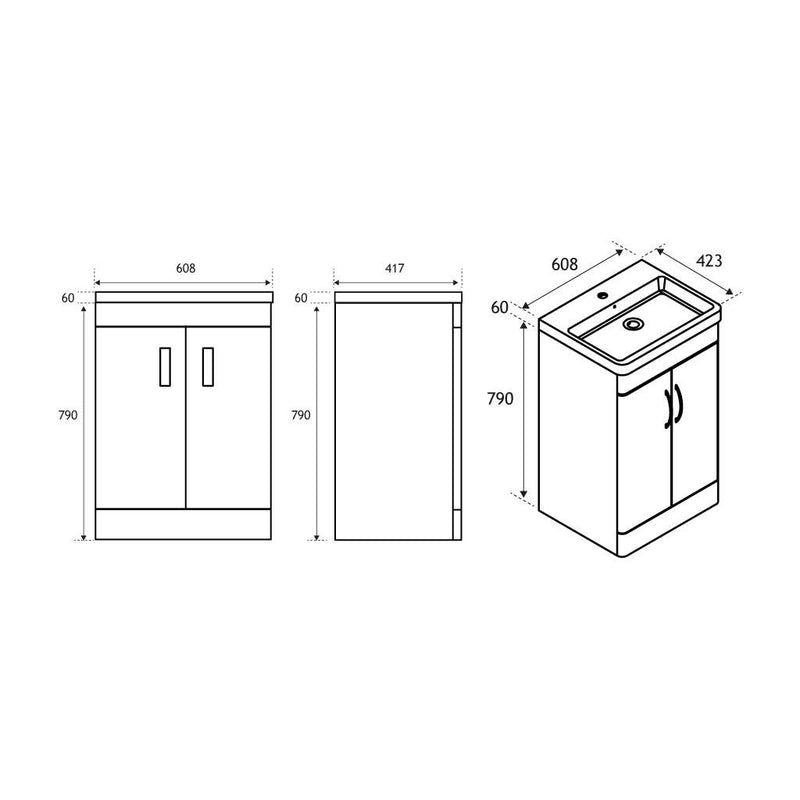 Cavone 60 Door base unit