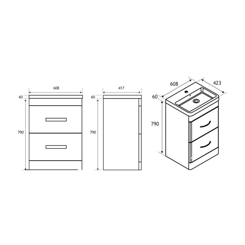 Cavone 60 Drawer base unit