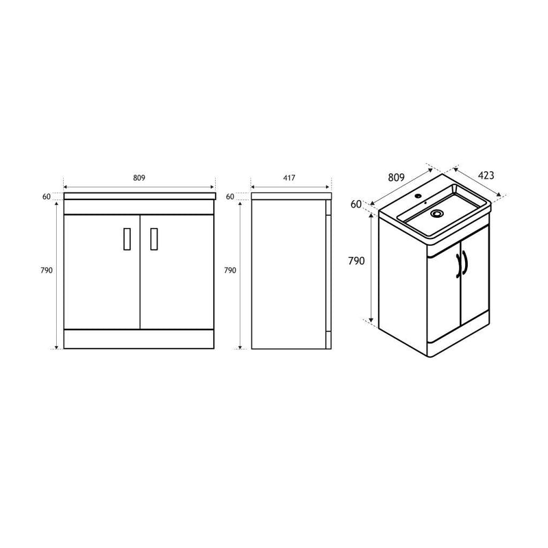 Cavone 80 Door base unit