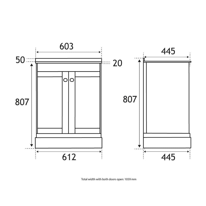 Hardwick 60cm Traditional Unit