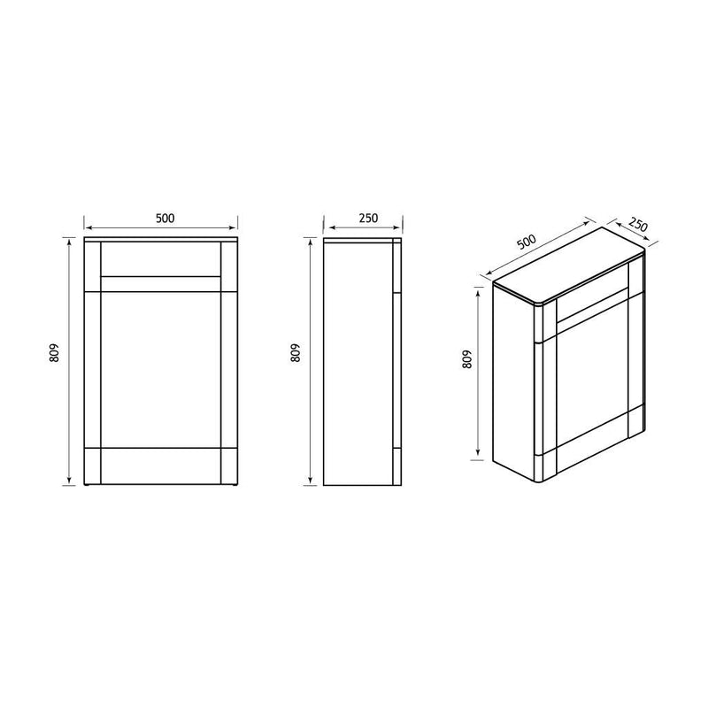 Hardwick 50cm WC unit