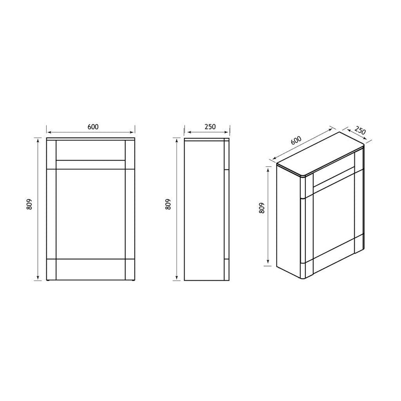 Hardwick 60cm WC unit