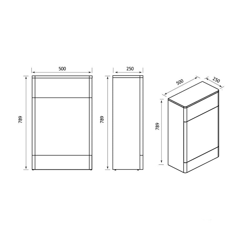 Cavone 50cm WC unit