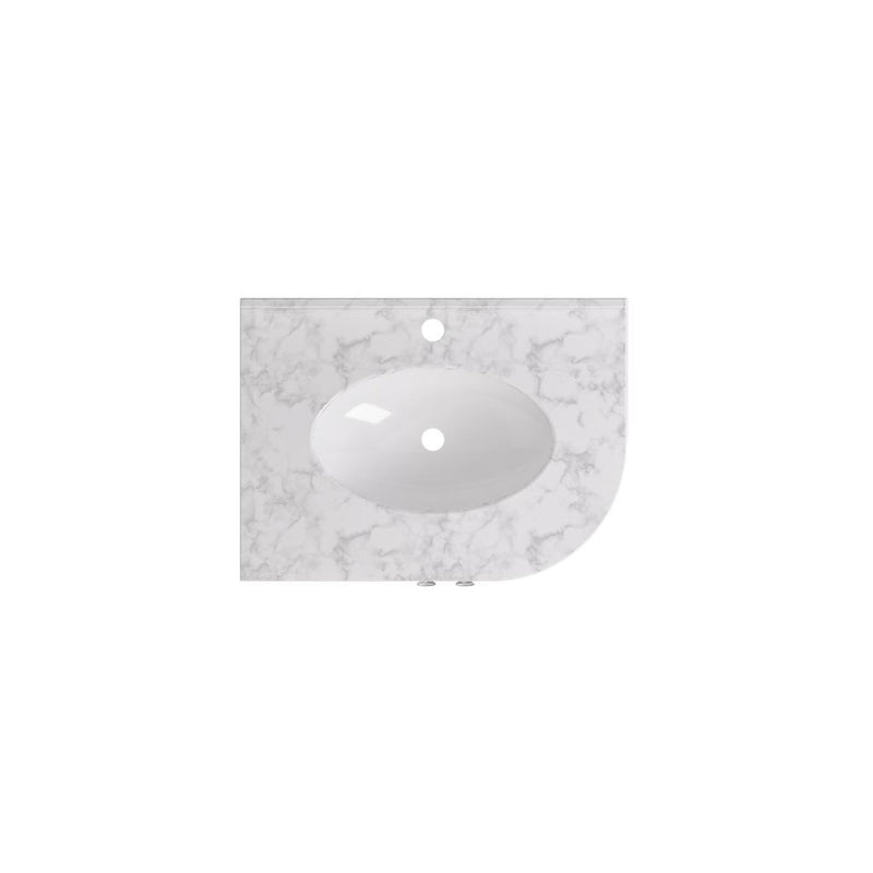 Hardwick Quartz Corner 60cm Basin LH