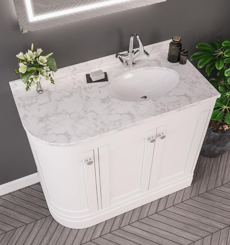 Hardwick Quartz Corner 90cm Basin RH