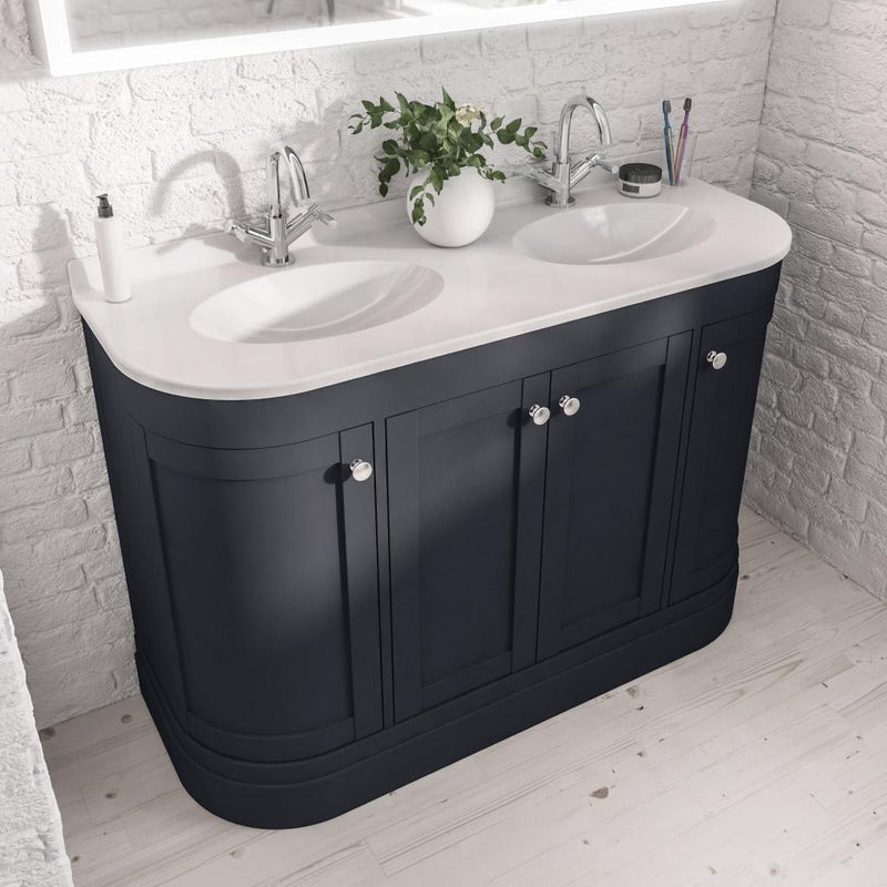 Hardwick Traditional double bowl Polymarble basin