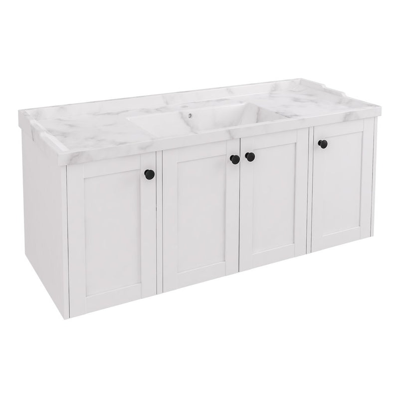 Hardwick Straight 1200mm Single Bowl wall hung vanity Unit
