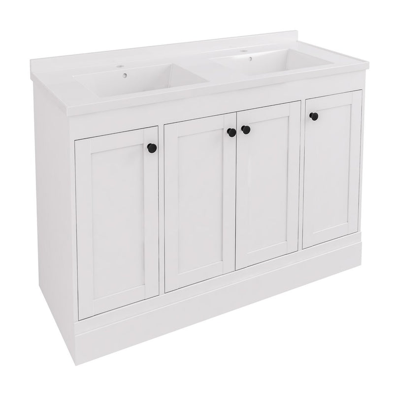 Hardwick Straight 1200mm Double Bowl Floorstanding Vanity Unit