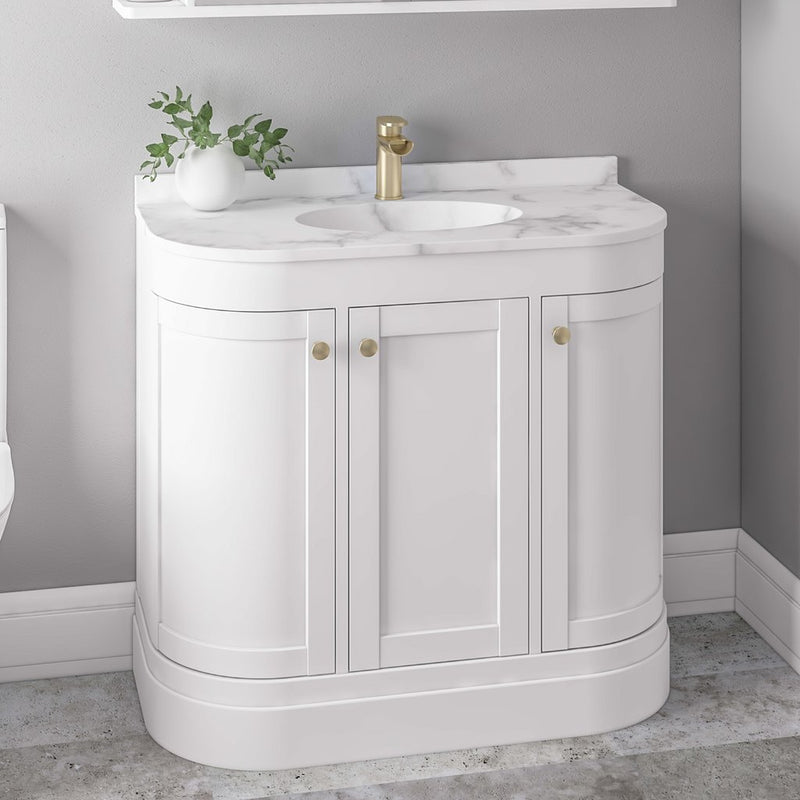 Hardwick 900mm Single Bowl floor standing vanity Unit
