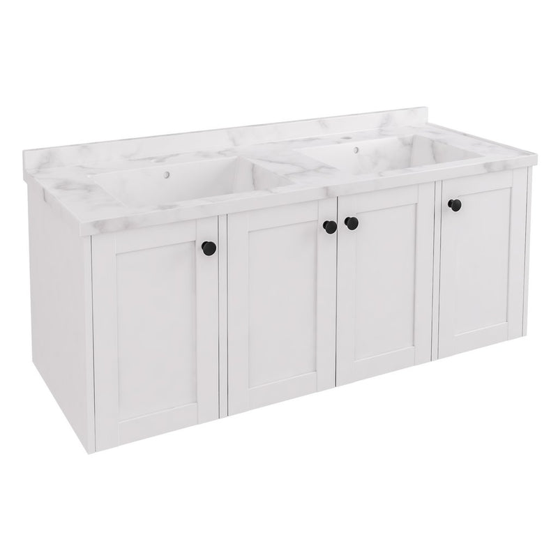 Hardwick Straight 1200mm Double Bowl wall hung vanity Unit