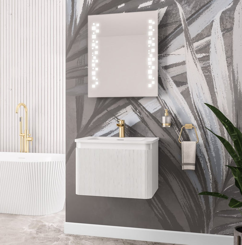 Belice Fluted 60 Wall Hung Unit