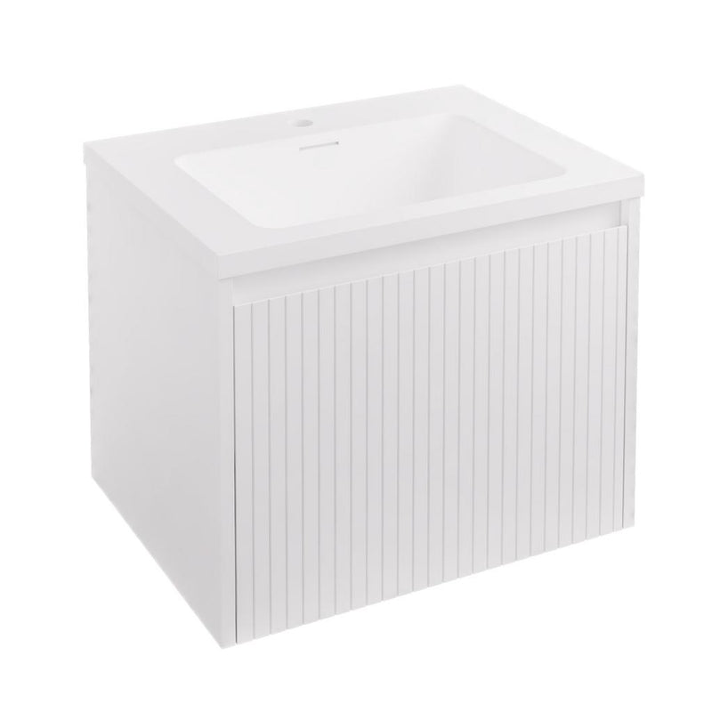 Stockton 60cm Fluted Wall Hung Unit 1 Drawer