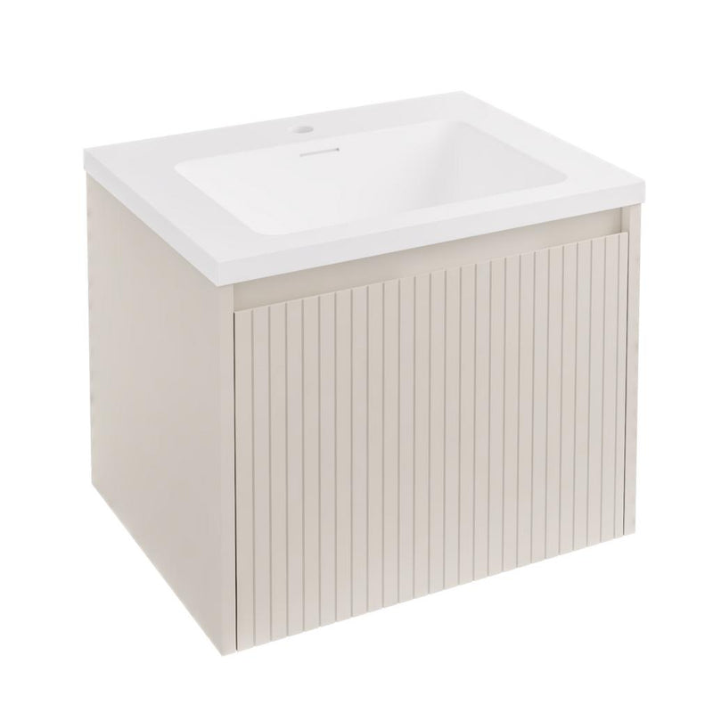 Stockton 60cm Fluted Wall Hung Unit 1 Drawer