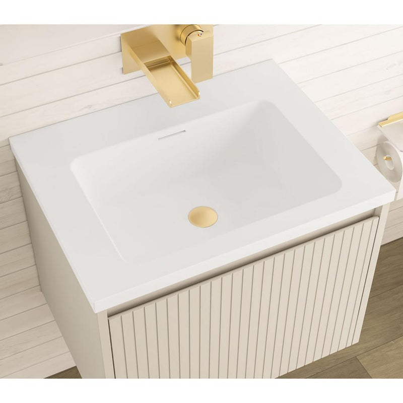Stockton 60cm Fluted Wall Hung Unit 1 Drawer
