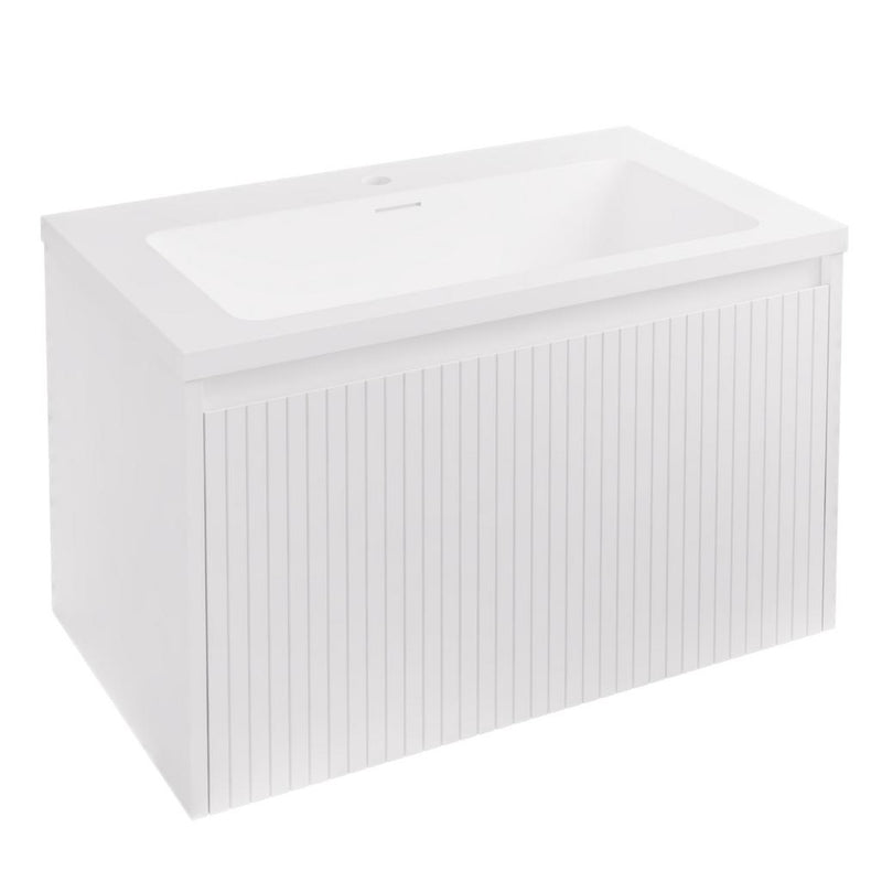 Stockton 80cm Fluted Wall Hung Unit 1 Drawer