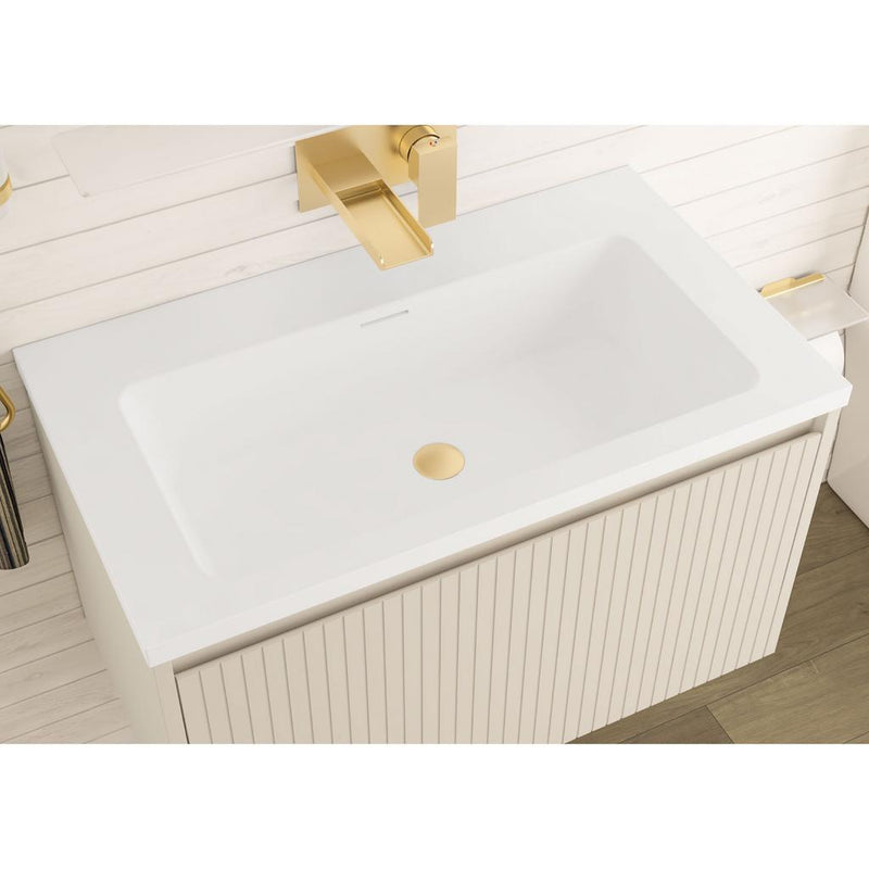 Stockton 80cm Fluted Wall Hung Unit 1 Drawer