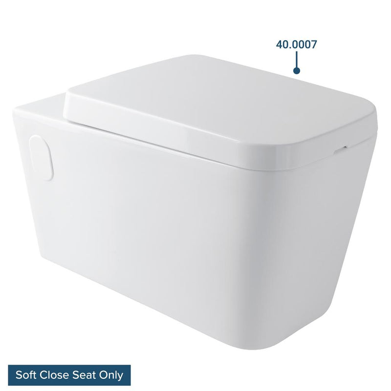 Moselle Wall Hung WC Soft Close Seat